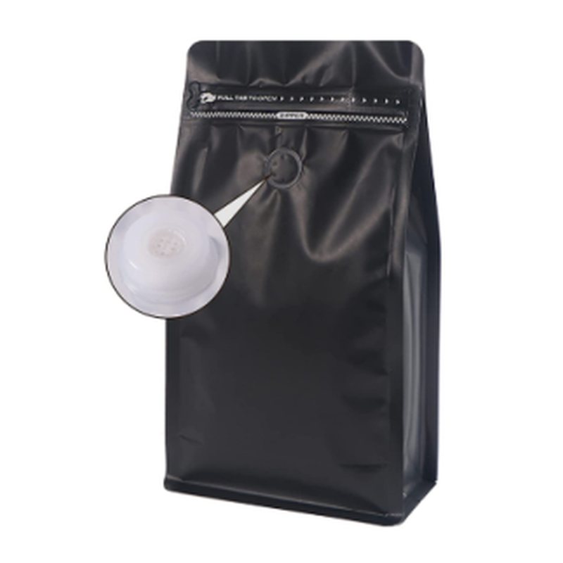 Coffee bags with valve · 500g · 13.5x26+7.5 cm