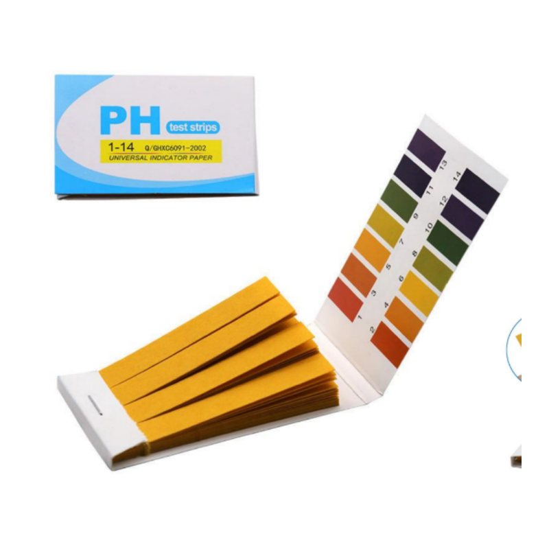 pH test strips booklet