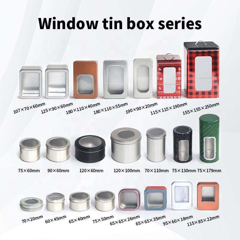 Window metal tin boxes · size series