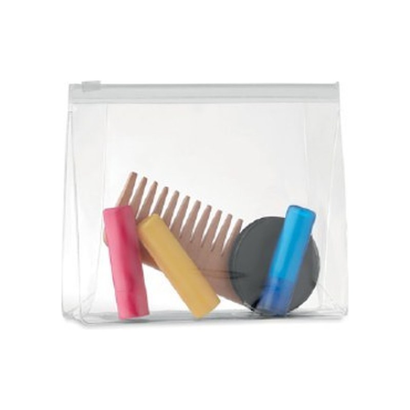Clear PVC cosmetic pouch