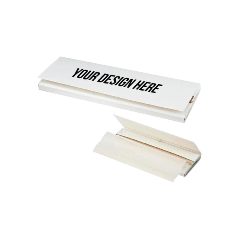 Custom rolling papers · Ultra-thin white · 14 g/m² · 70 mm