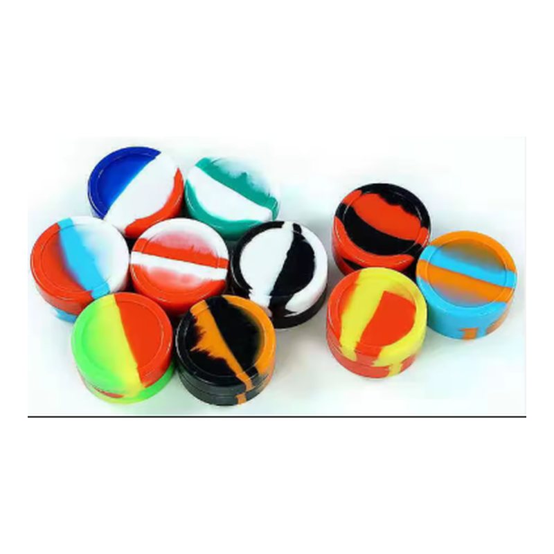 Round silicone jars